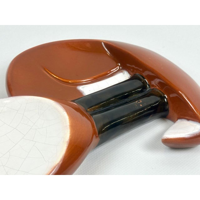 Brown Mid-Century Fox Ceramic Wall Figure from Keramia Znojmo, 1960s For Sale - Image 8 of 11