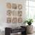 This Set Of Nine Wood Wall Pieces Is Crafted From 100% Natural Tamarind Wood In A Light Bleached Finish. Because Each Is...