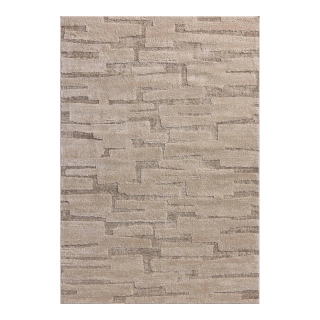 Amber Lewis x Loloi Monty Taupe / Beige 9'-2" x 13' Area Rug For Sale