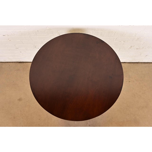 Late 20th Century Baker Furniture French Empire Mahogany Gueridon or Tea Table, Newly Refinished For Sale - Image 5 of 16