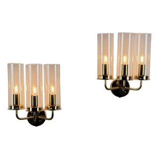Model V 169/3 Sonata Wall Lamps by Hans-Agne Jakobsson for AB Markaryd, Sweden, 1960s, Set of 2 For Sale