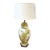 Mid Century Porcelain Asian Chinoiserie Lamp - Attributed to Marbro Lamp Company, Yellow Imari Pattern For Sale
