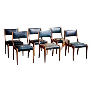 Oak Dining Chairs by Johannes Krahn, 1950s, Set of 6 For Sale