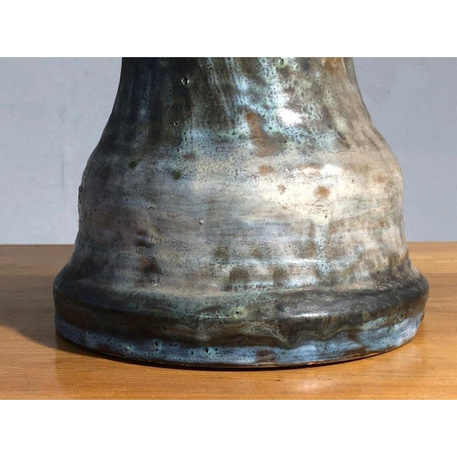 Large Brutalist Ceramic Table Lamp from Vallauris, 1950s For Sale - Image 12 of 18