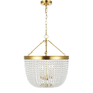Chapman & Myers by Visual Comfort Studio Summerhill Large Pendant, Burnished Brass