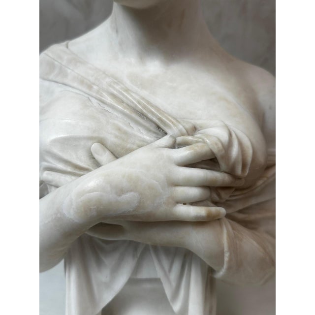 After Chinard, Bust of Juliette Récamier, 1800s, Marble For Sale - Image 17 of 18