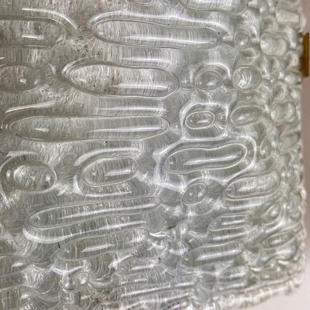 Metal Murano Glass and Brass Sconces attributed to Fontana Arte, 1960, Set of 2 For Sale - Image 7 of 18