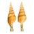 1970s Coastal Pair Turbo Sea Shell Lamp Finials For Sale