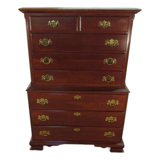 Colonial Furniture Solid Cherry Chest of Drawers For Sale