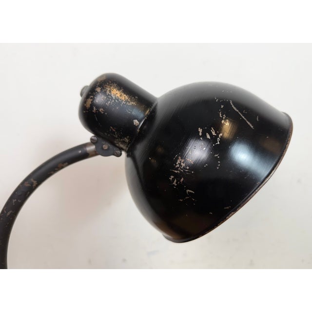 Bauhaus Industrial Black Table Lamp, 1930s For Sale - Image 12 of 18