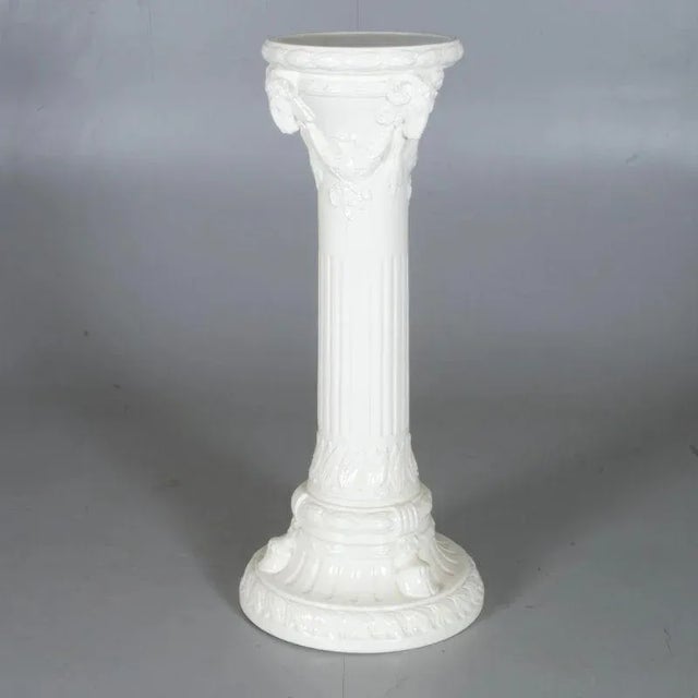 Vintage Porcelain Pedestal For Sale - Image 5 of 5