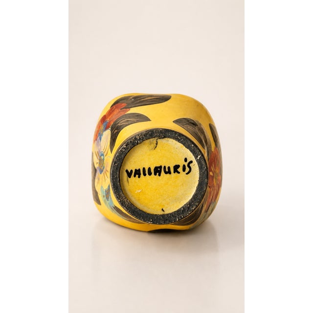Small Glazed Ceramic Vase from Vallauris, 1960 For Sale - Image 3 of 4