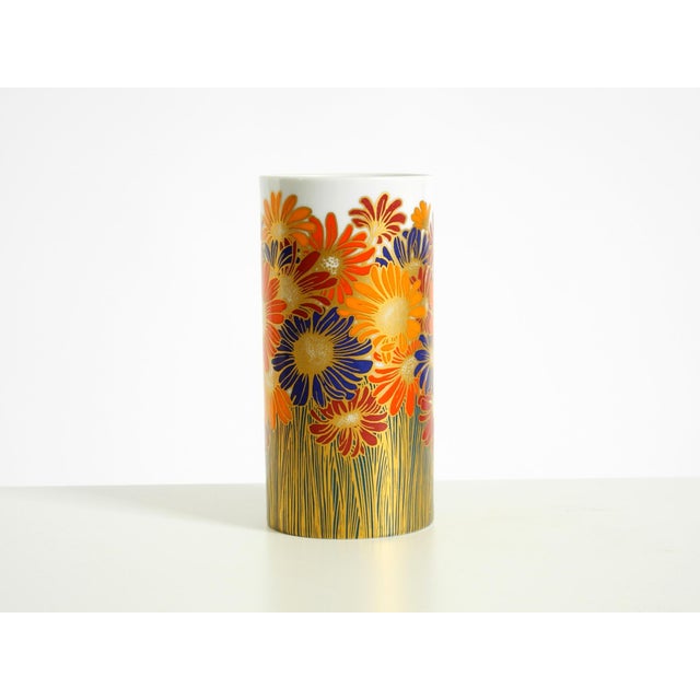 Rosenthal Vintage Porcelain Vase by Rosamonde Nairac for Rosenthal Studio-Linie, 1980s For Sale - Image 4 of 17