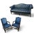 Timeless Elegance: The Hancock & Moore Blue Leather Armchair Pair 1980s For Sale - Image 11 of 12