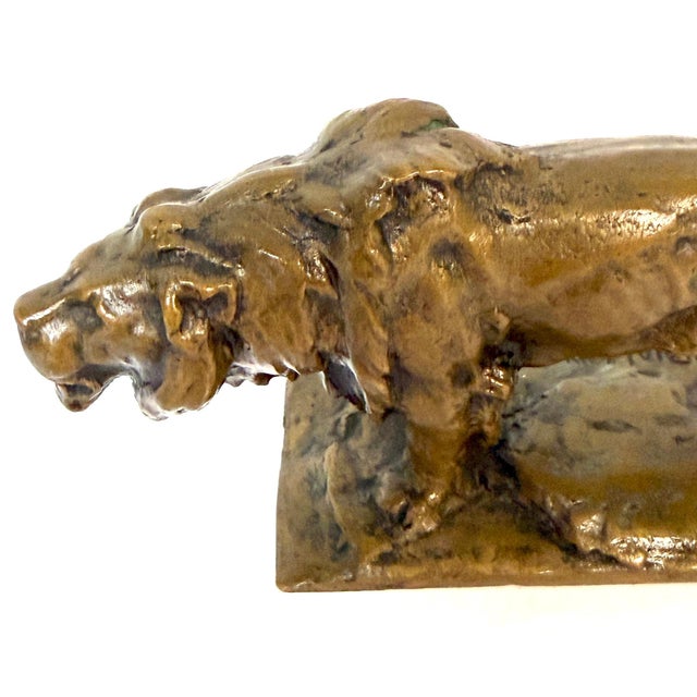 Early 20th Century Early 20th Century Frederick G. R. Roth “Columbia Lion” American Bronze Animalier Sculpture For Sale - Image 5 of 15