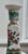 Vintage Chinese Famille Verte Bok Choy Porcelain Candlestick Holders - A Pair For Sale - Image 10 of 14