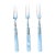 Antique Mother of Pearl Handle Cocktail Forks/Hors D’ Oeuvre Forks Set of 3 For Sale
