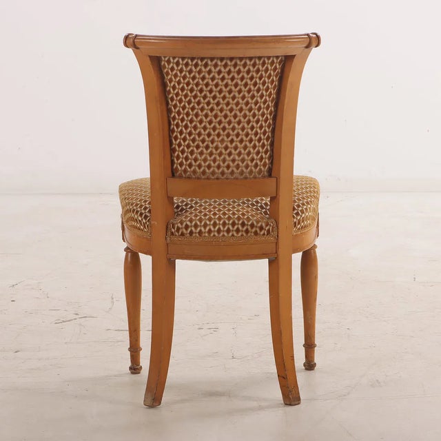 Set of Eight French Directoire Style Dining Chairs, C. 1950 For Sale - Image 4 of 7