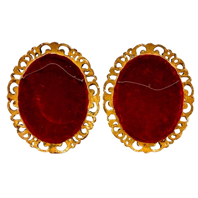 Baby Blue Pair of “Old World” Elder Portraits in Giltwood Frames For Sale - Image 8 of 8
