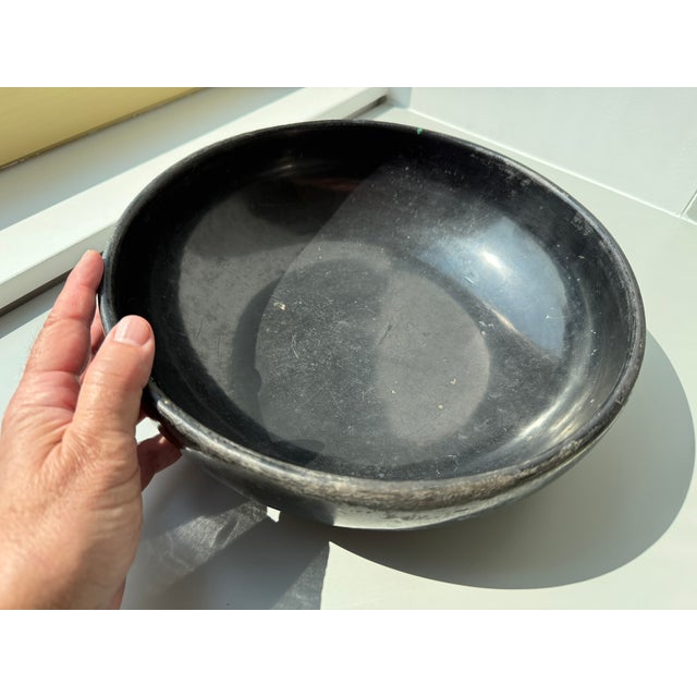 1940s Maria Martinez Black Bowl 1940's For Sale - Image 5 of 8