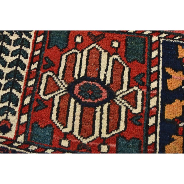 Bakhtiari Rug 7′ X 10’4” Multicolor Wool Vintage Hand-Knotted Carpet For Sale - Image 4 of 15
