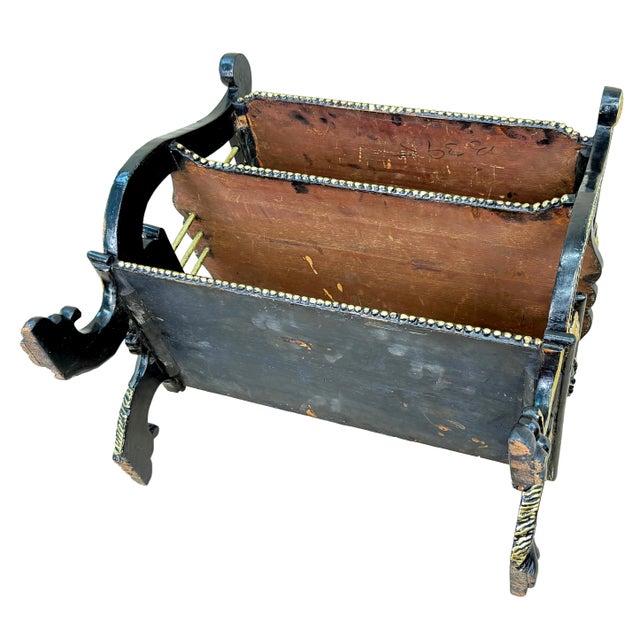 19th Century Ebonised and Parcel Gilded Étagère, 1880 For Sale - Image 10 of 13