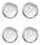 2.75-Inch Diameter Jacy Crystal Glass Balls, Set of 4 For Sale