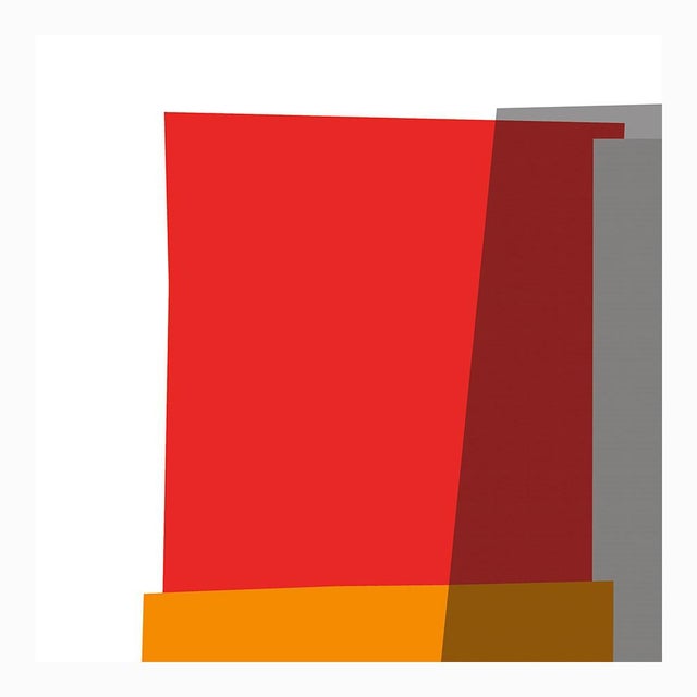 Red Collage Fine Art Print 25" X 30" by Liz Roache For Sale - Image 4 of 6