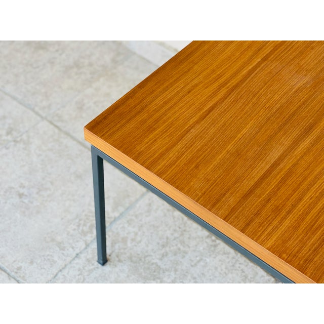 Vintage Scandinavian Coffee Table in Teak with Metal Legs, 1960 For Sale - Image 10 of 11