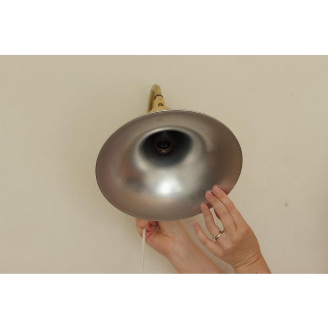 Vintage Trump Shape Lights in Brass by Börje Claes for Norlett Elit, 1960s, Set of 2 For Sale - Image 13 of 18