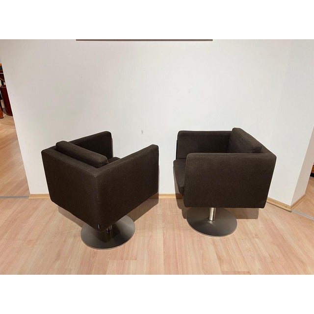Set of Dutch Cubic Swivel Chairs with Tableau by Lensvelt, 2001 For Sale - Image 10 of 18