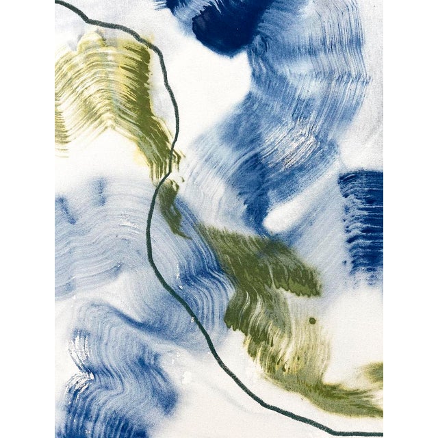 Abstract "Flight Patterns No. 1" Original Abstract Mixed-Media Painting by Beth Winterburn For Sale - Image 3 of 6