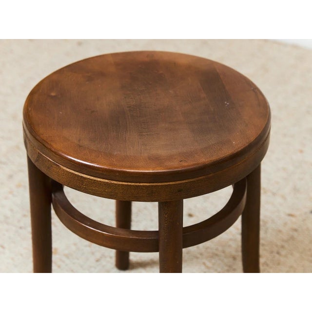 Thonet Vintage Stool Table For Sale In Los Angeles - Image 6 of 9