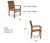 Contemporary Teak Outdoor Stacking Chair For Sale In San Francisco - Image 6 of 6