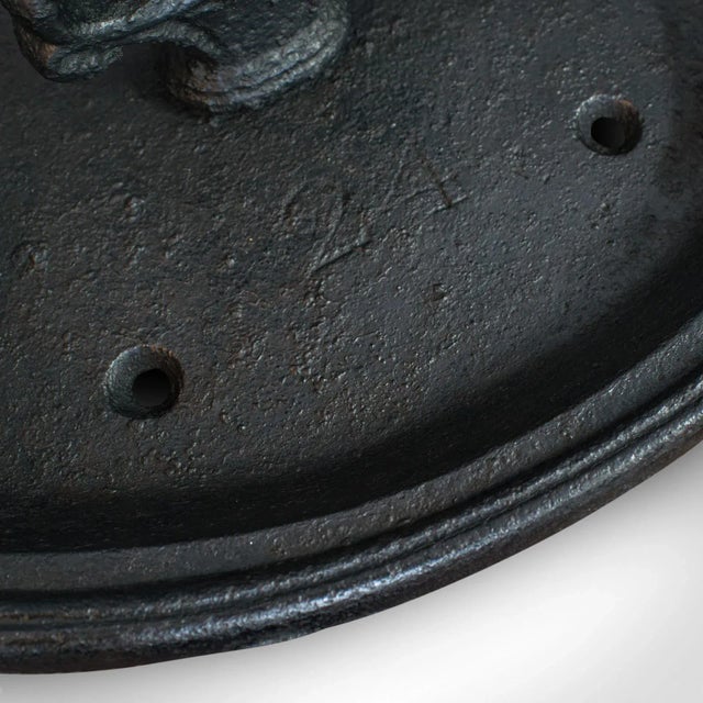 Art Nouveau 1890s Iron Antique Boot Scraper For Sale - Image 3 of 13