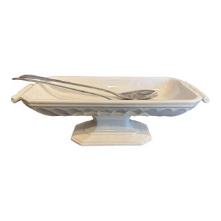 Limoges France White Porcelain Spoon Rest For Sale