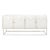 Sarreid Antique White Wash Cabinet on Stand For Sale