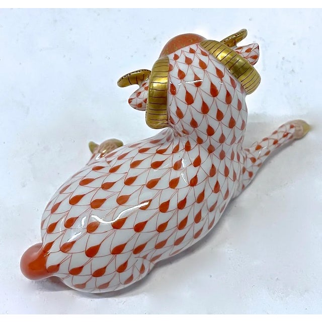 Abstract Herend Mountain Ram Figurine For Sale - Image 3 of 6