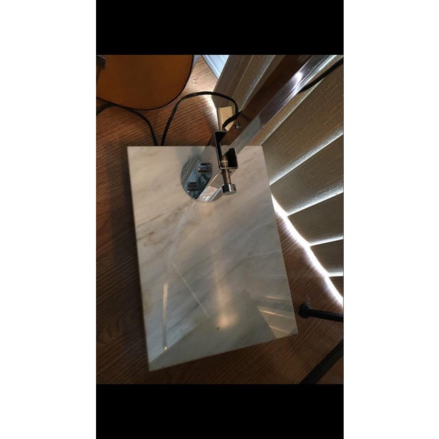 Mid-Century Chrome Floor Arch Telescoping Lamp For Sale - Image 9 of 10