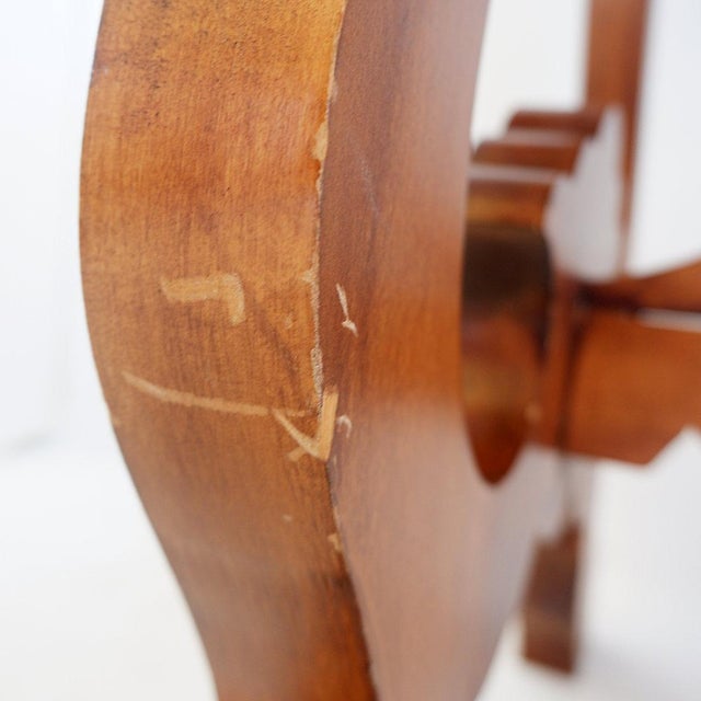 Beige Lyre Console or Desk, 20th Century For Sale - Image 8 of 16