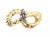Snake Diamond & Gems Multicolor Enamel 14k Gold Bracelet For Sale - Image 4 of 7