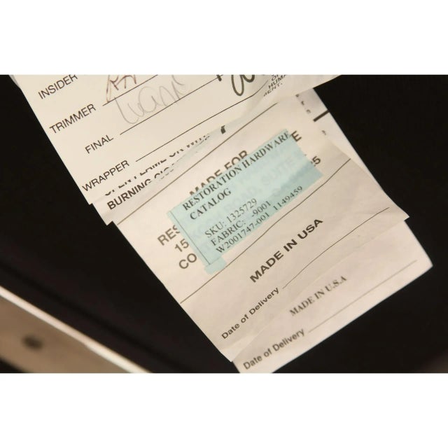 Pair of Restoration Hardware Altman Tibetan Wool Directors Chairs For Sale - Image 11 of 11