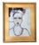English Chic French Woman Portrait Painting by Ruth Arenz Including the Antiqued Gold Wood Frame For Sale - Image 3 of 8