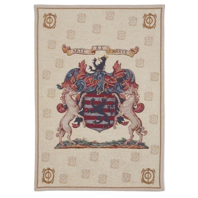 This beautiful tapestry is woven on a jacquard loom by skilled weavers, keeping alive the centuries old tradition of...