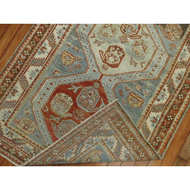 1930s Earth Tone Malayer Antique Persian Runner For Sale - Image 5 of 18