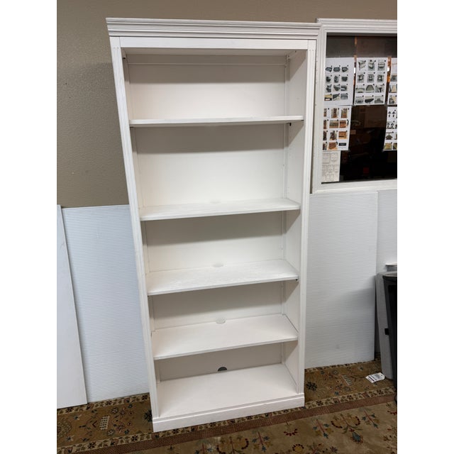 Pottery Barn Livingston Bookcase, Montauk White For Sale - Image 12 of 12