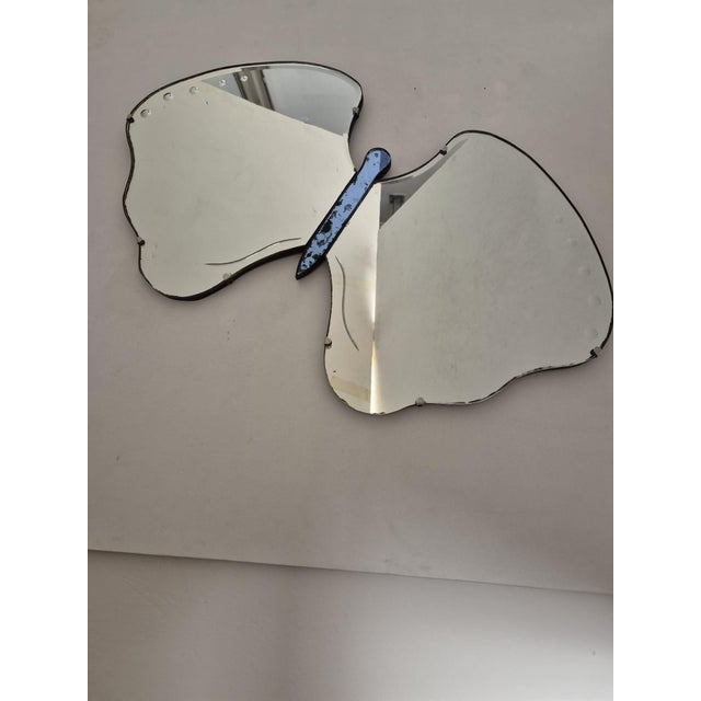 Cristal Art Butterfly-Shaped Mirror, 1950s For Sale - Image 4 of 18