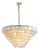 Aloadecor Natural Capiz Shell Tiered Chandelier For Sale