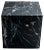 Large Decorative Paperweight Cube in Black Marquina Marble For Sale