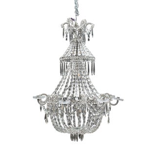 Antique French Chandelier in Crystal, 1800s For Sale